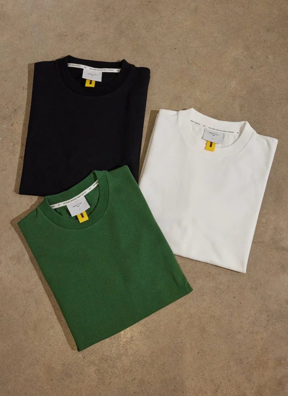 3 Pack Oversized T Shirts | Organic Cotton | White / Forest / Black