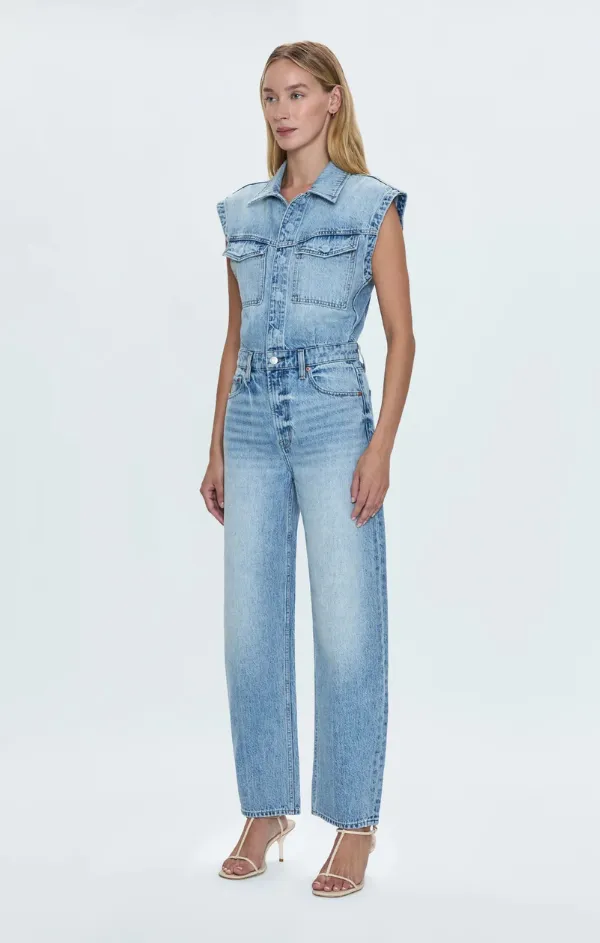 Ace Sleeveless Barrel Leg Jumpsuit