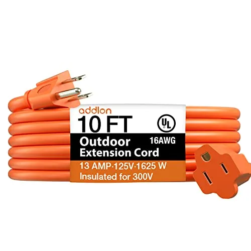 addlon Extension Cords Outdoor Green Orange