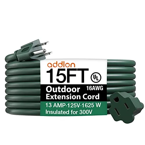 addlon Extension Cords Outdoor Green Orange