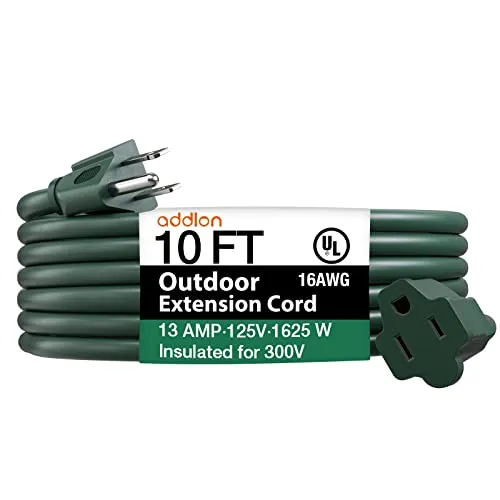 addlon Extension Cords Outdoor Green Orange