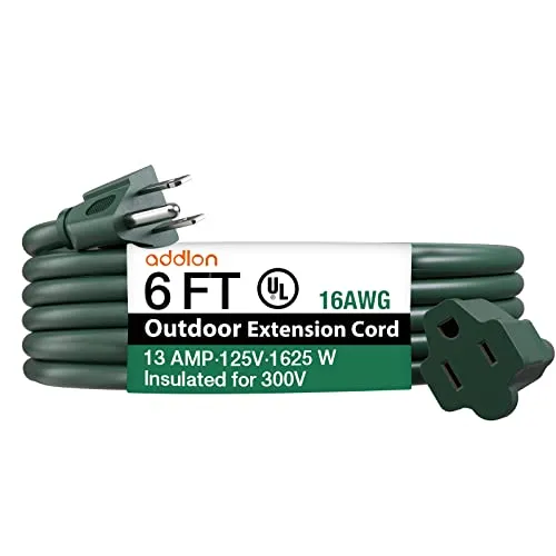 addlon Extension Cords Outdoor Green Orange