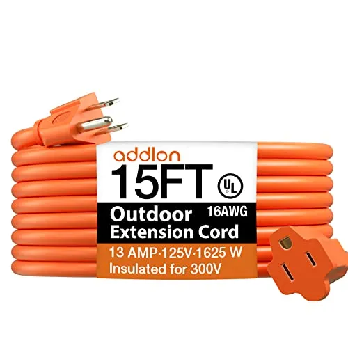 addlon Extension Cords Outdoor Green Orange