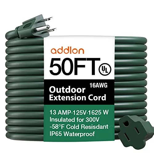 addlon Extension Cords Outdoor Green Orange