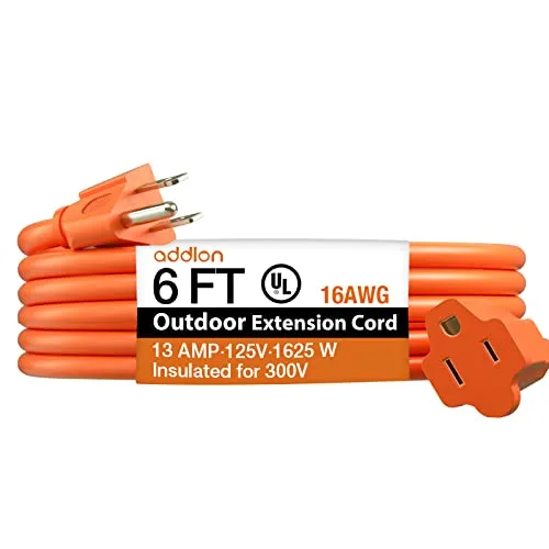 addlon Extension Cords Outdoor Green Orange