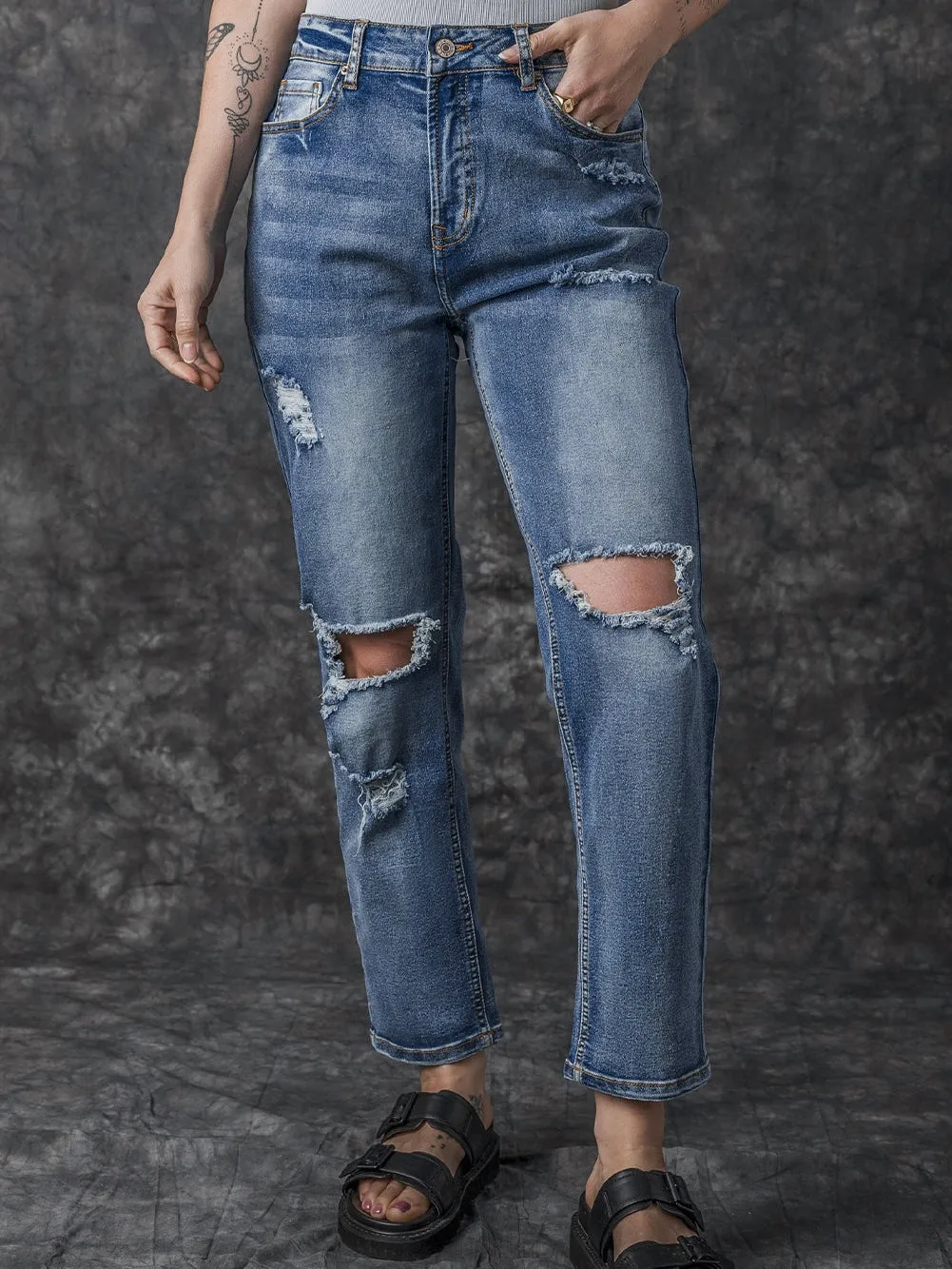 All Season Ripped Jeans