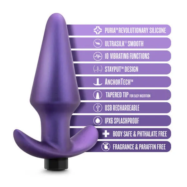 Anal Adventures Matrix Plug - Discover Sensational Anal Pleasure with Interstellar Astor Violet Butt Plug