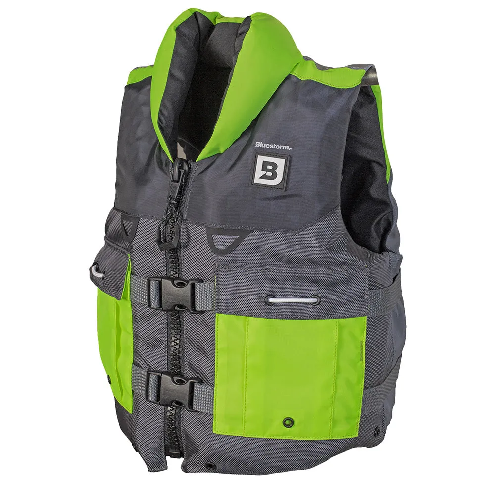 Bluestorm Classic Youth Fishing Life Jacket - Hi-Vis [BS-365-HVS-Y]