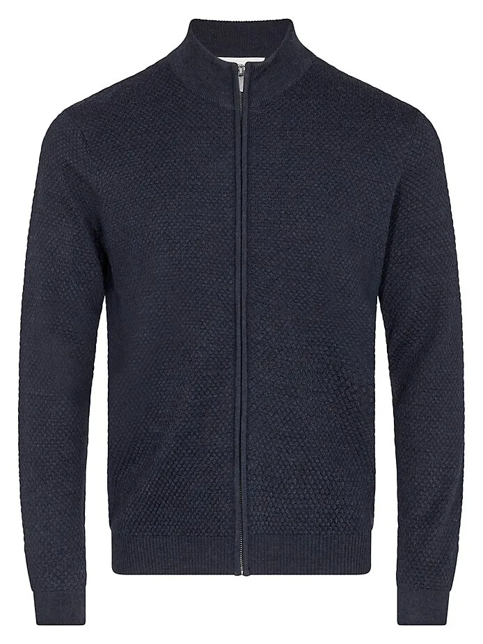 Bruun & Stengade Full Zip Sweater, Thunder