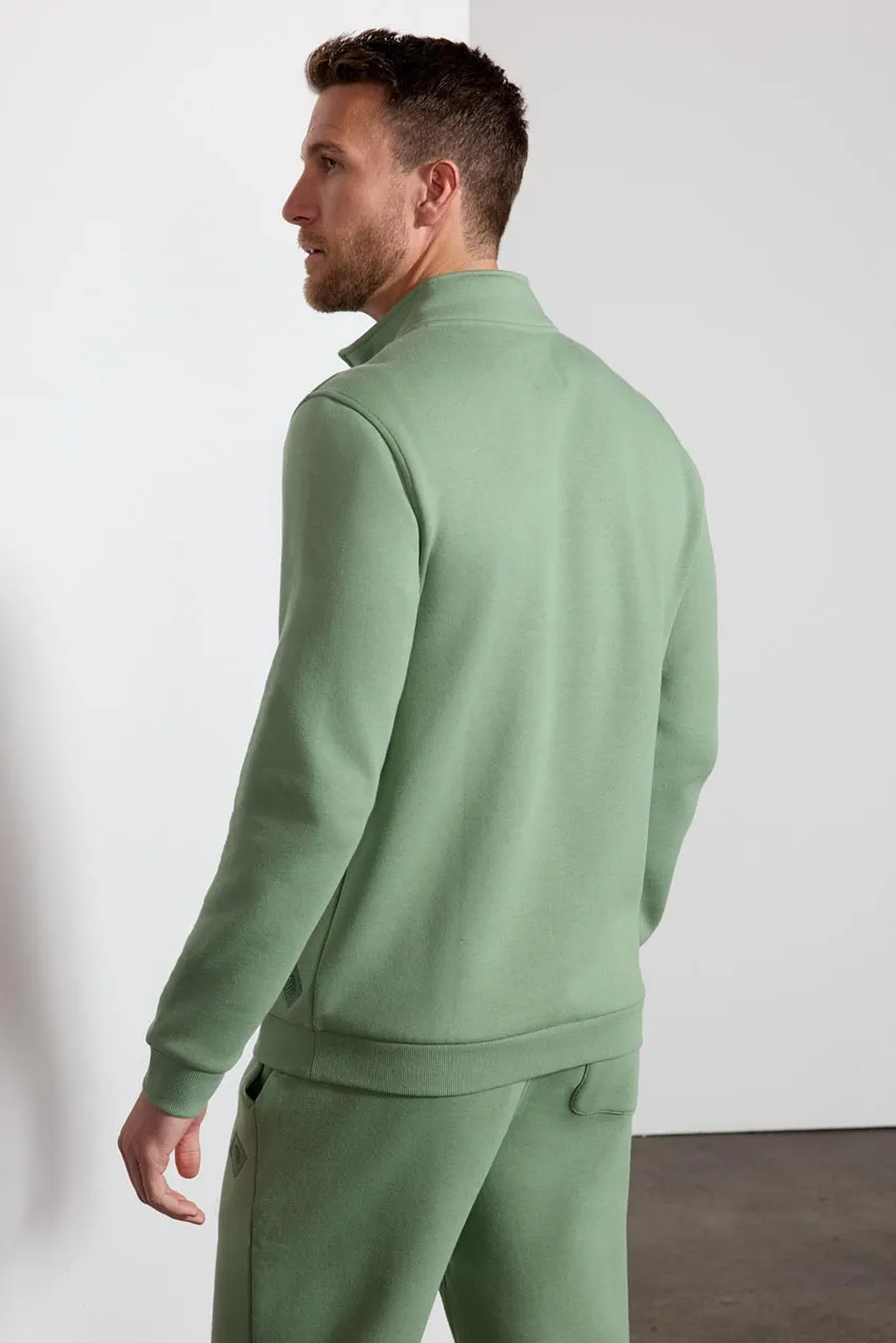 Comfort Men's Fleece 1/4 Zip  - Hedge Green