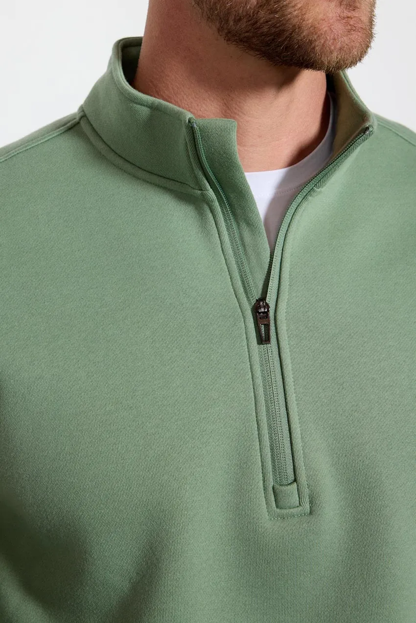 Comfort Men's Fleece 1/4 Zip  - Hedge Green