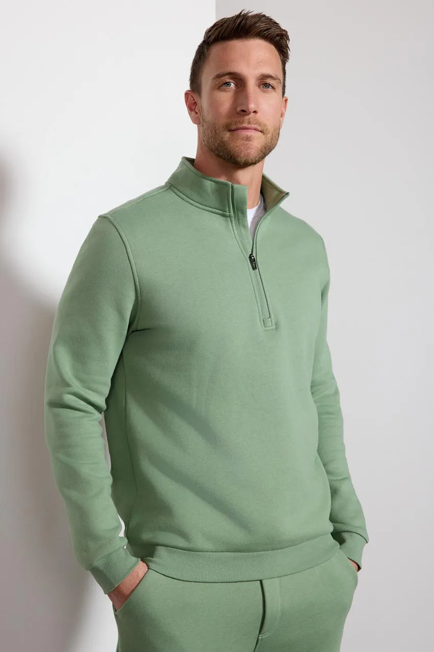 Comfort Men's Fleece 1/4 Zip  - Hedge Green