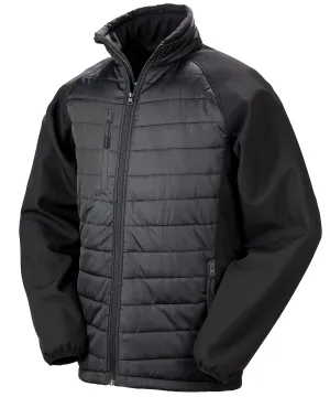 Compass padded softshell jacket | Black/Black