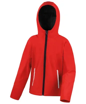 Core junior TX performance hooded softshell jacket | Red/Black