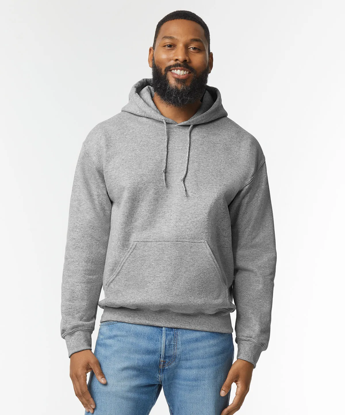 DryBlend® adult hooded sweatshirt | White