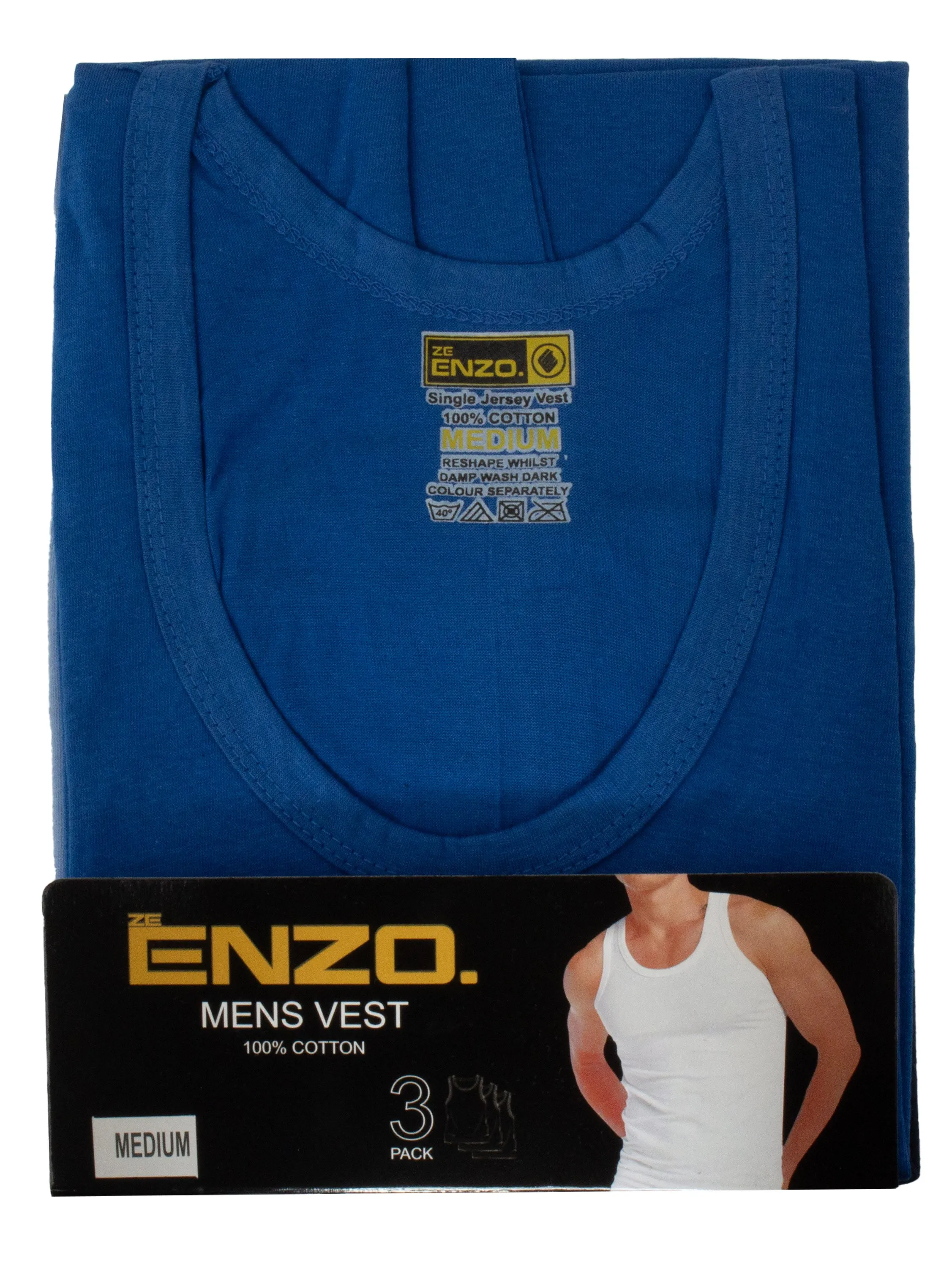 Enzo | Mens 3 Pack Vests