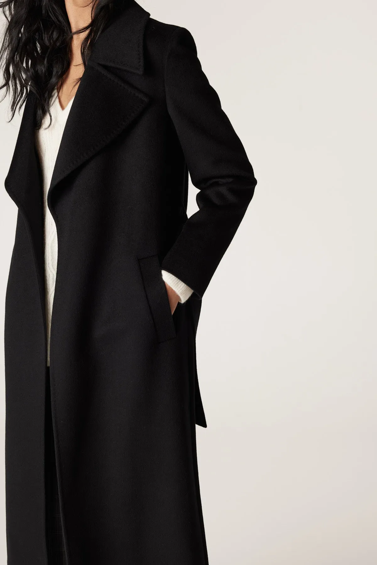 Evans Wool Coat - Black