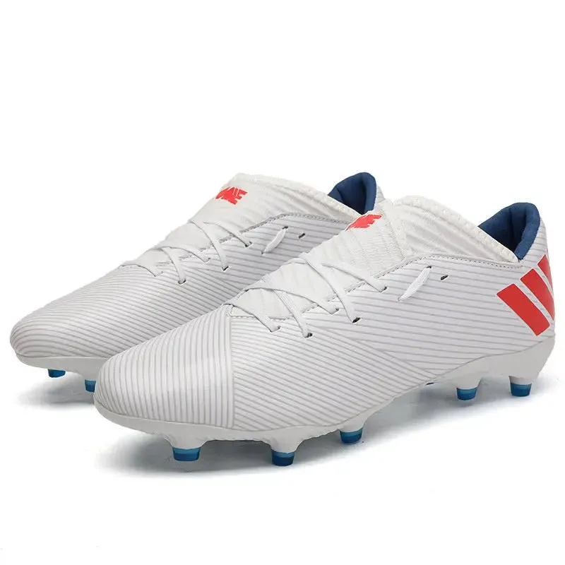 Football Boots Men Kids Adults TF/FG Ultralight Playing Field Train Soccer Shoes Low cut Cleats