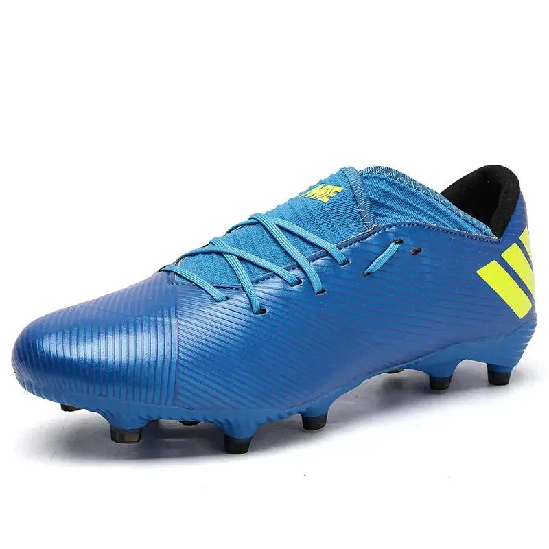 Football Boots Men Kids Adults TF/FG Ultralight Playing Field Train Soccer Shoes Low cut Cleats