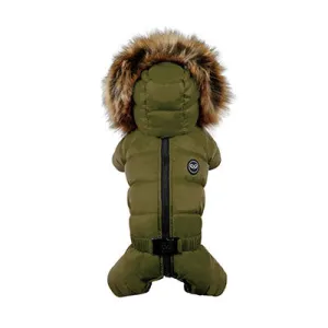 green love down padded snowsuit