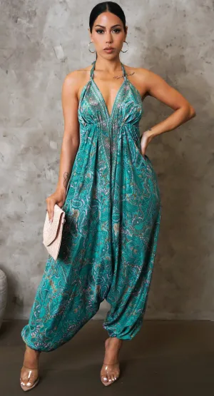 Harem Paisley Jumpsuit