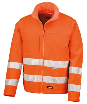 High-viz softshell jacket | Fluorescent Orange