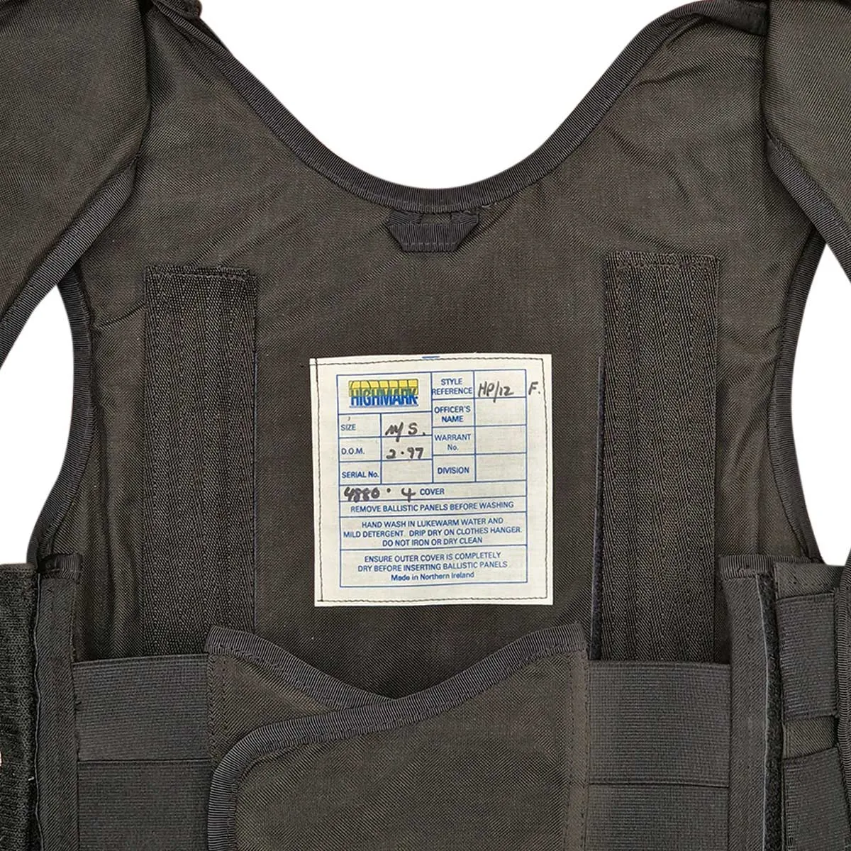 Highmark Overt Stab Vest Bulletproof Body Armour - Used