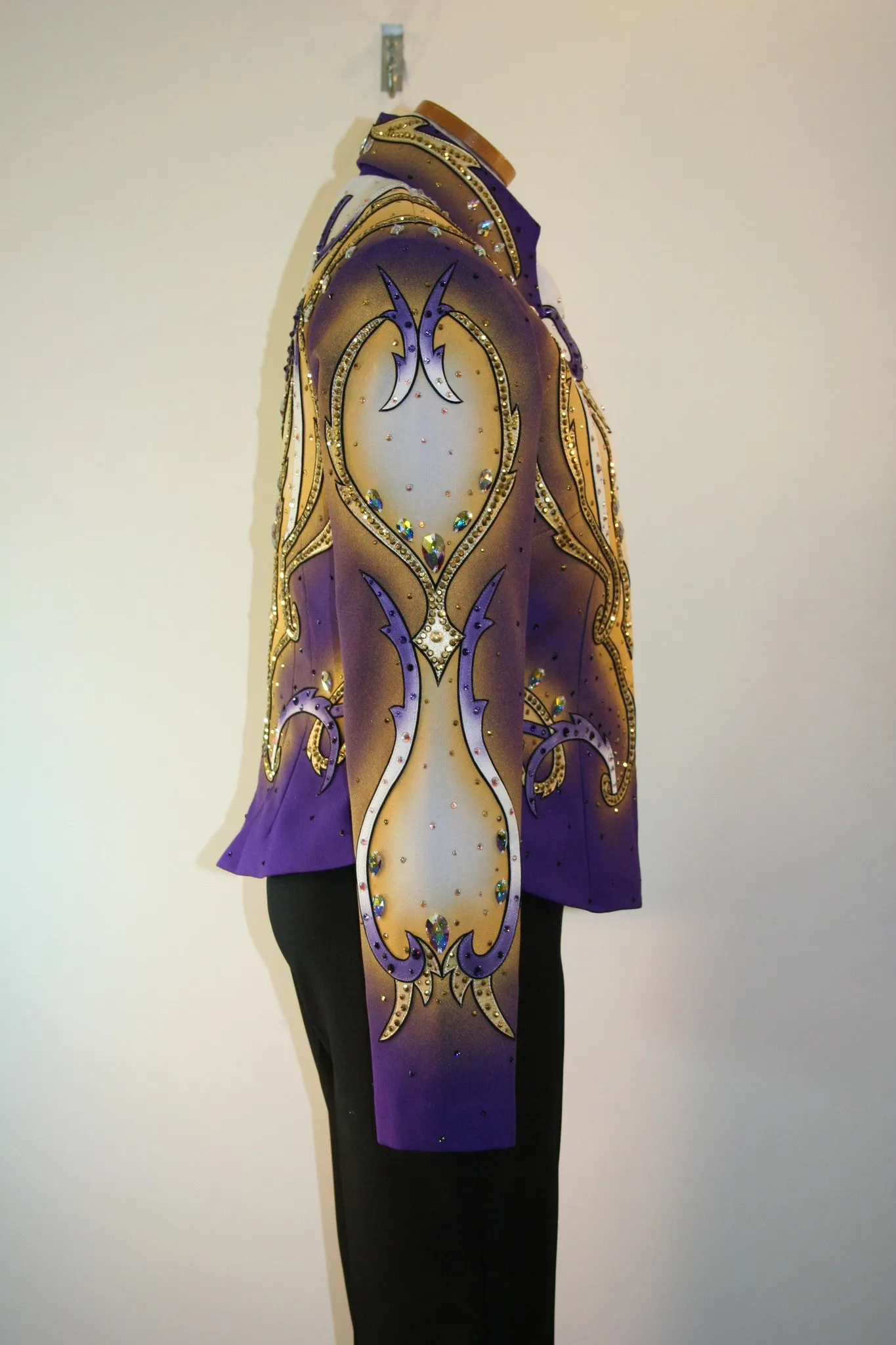 Jelly Purple/Bronze/ivory Showmanship/Pleasure Outfit, Ladies L  0512ABC