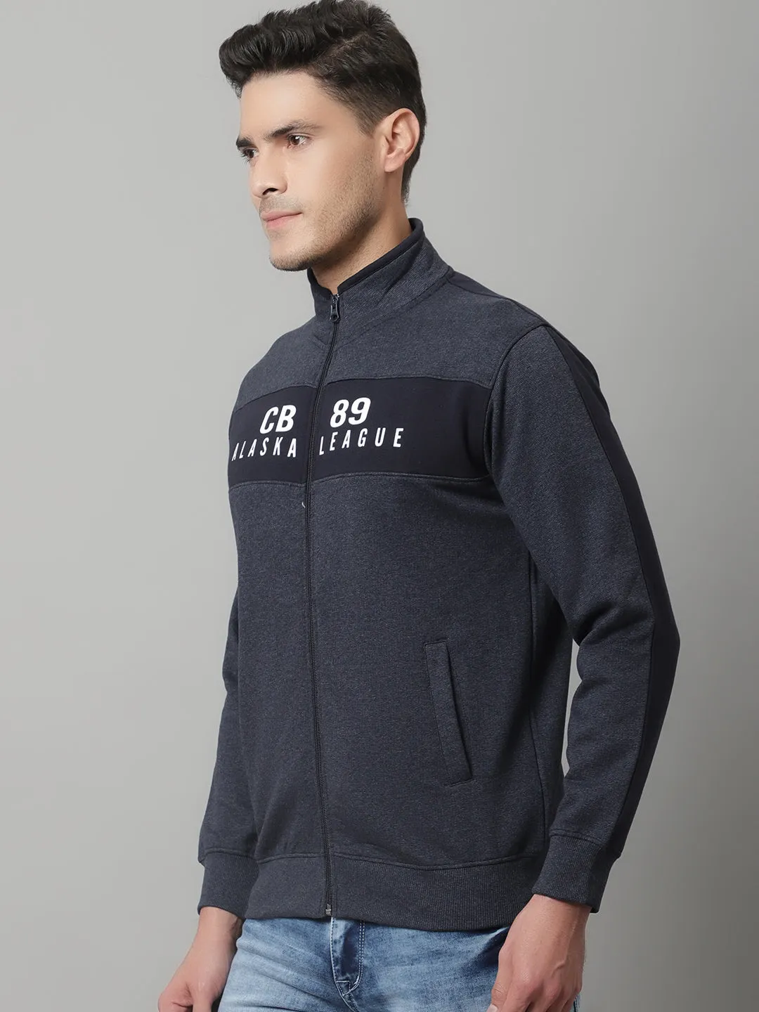 Mens Navy Mix Sweatshirt