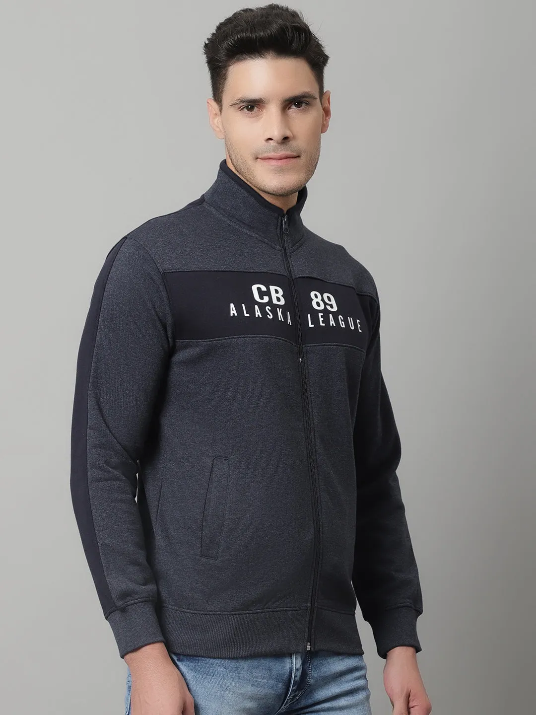 Mens Navy Mix Sweatshirt