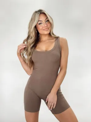 Mocha Onesie Romper