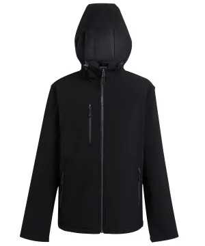 Navigate 2-layer hooded softshell jacket | Black/Seal