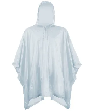 Plastic poncho | Silver