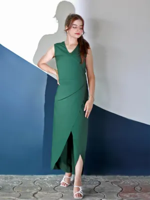 Plus Tulip Style Wrap Jumpsuit