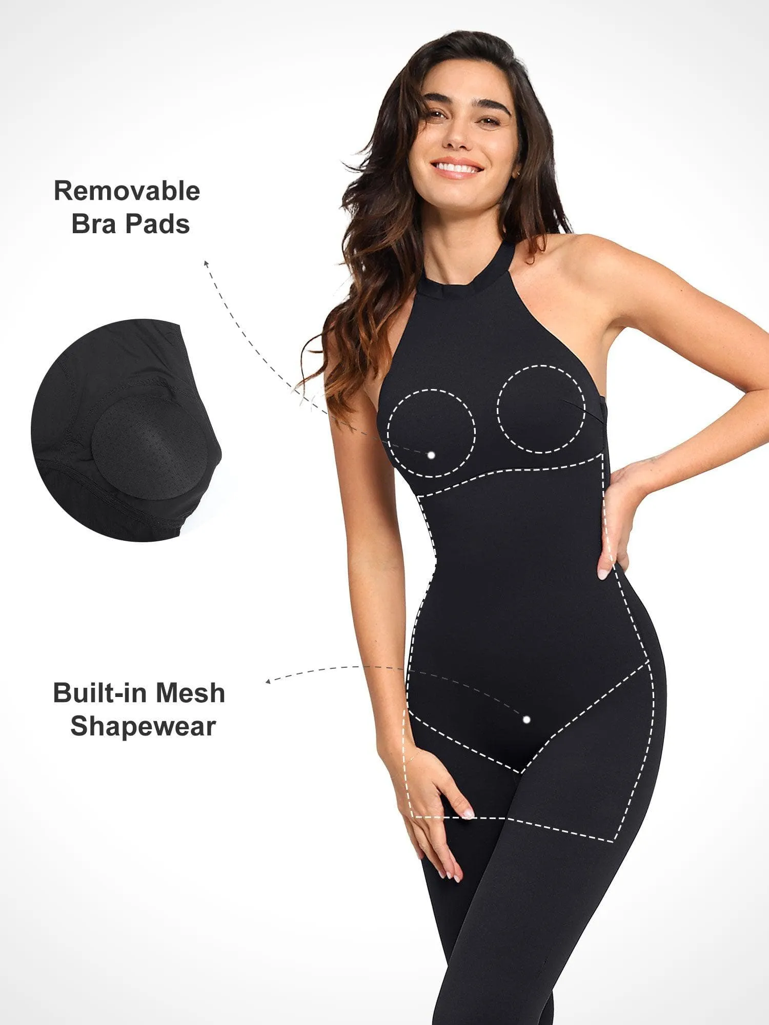 The Shapewear Jumpsuit One Piece Thigh Slimming