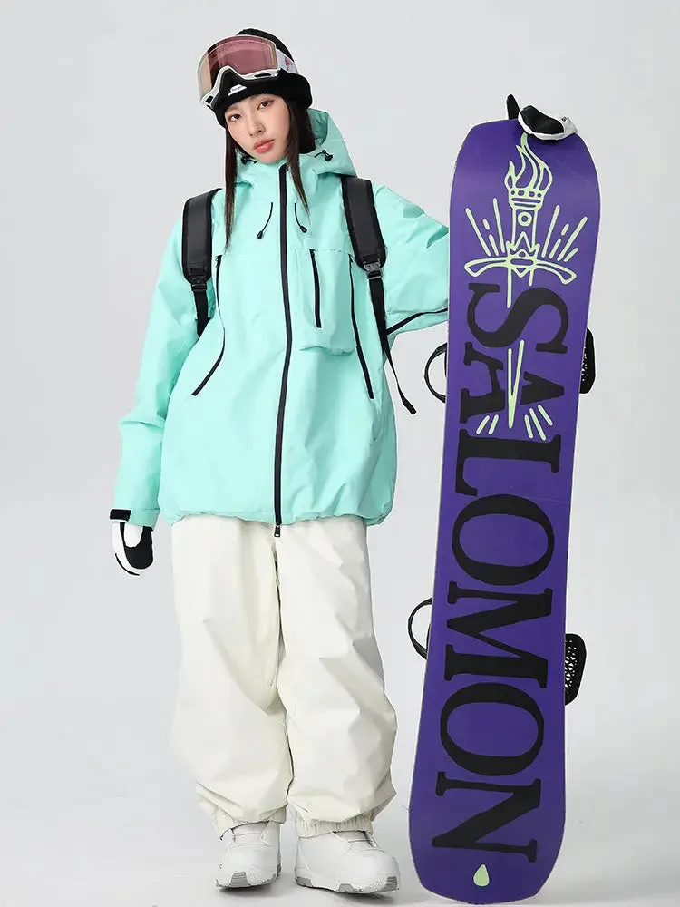 Unisex Freestyle Skisuits 2025 Winter Baggy Snowboard Suit