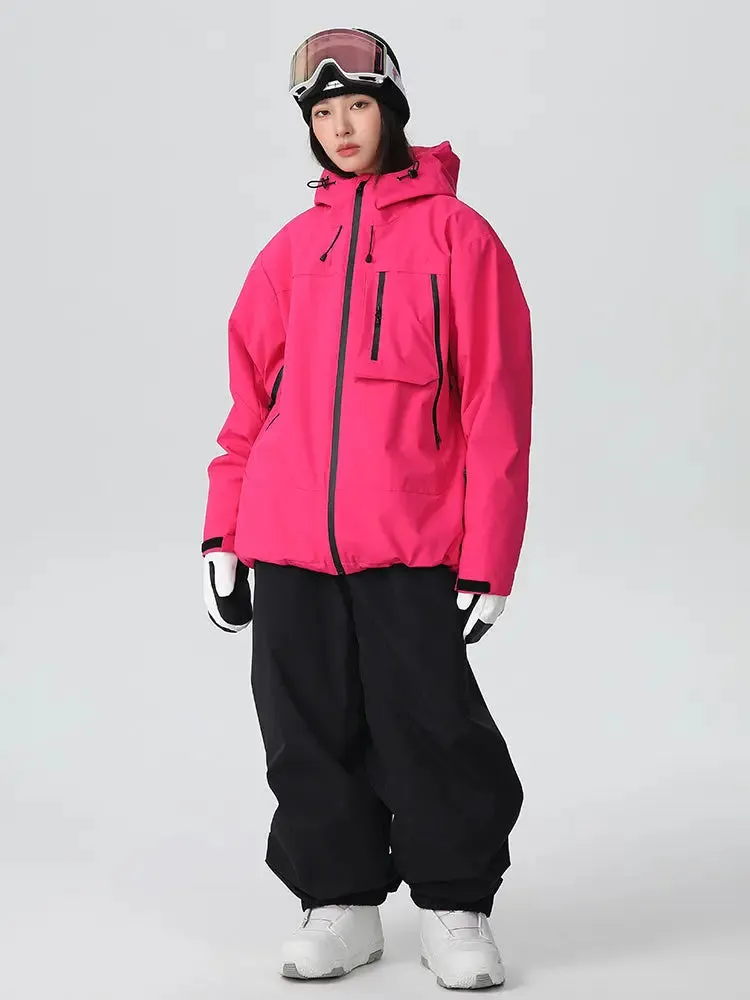 Unisex Freestyle Skisuits 2025 Winter Baggy Snowboard Suit