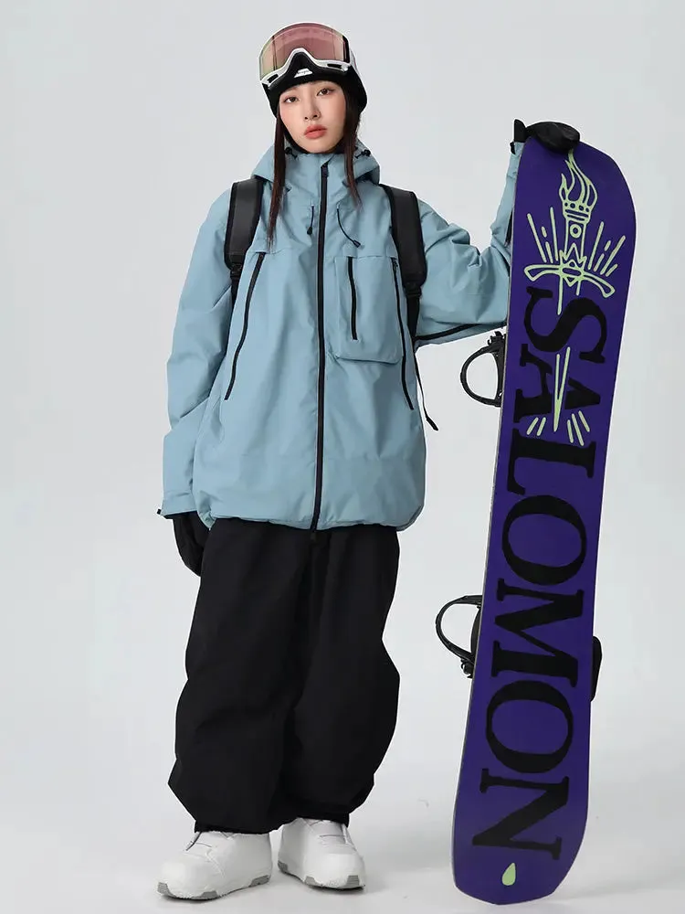 Unisex Freestyle Skisuits 2025 Winter Baggy Snowboard Suit