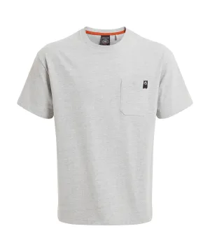 Wakefield pocket workwear t-shirt | Soft Grey Marle