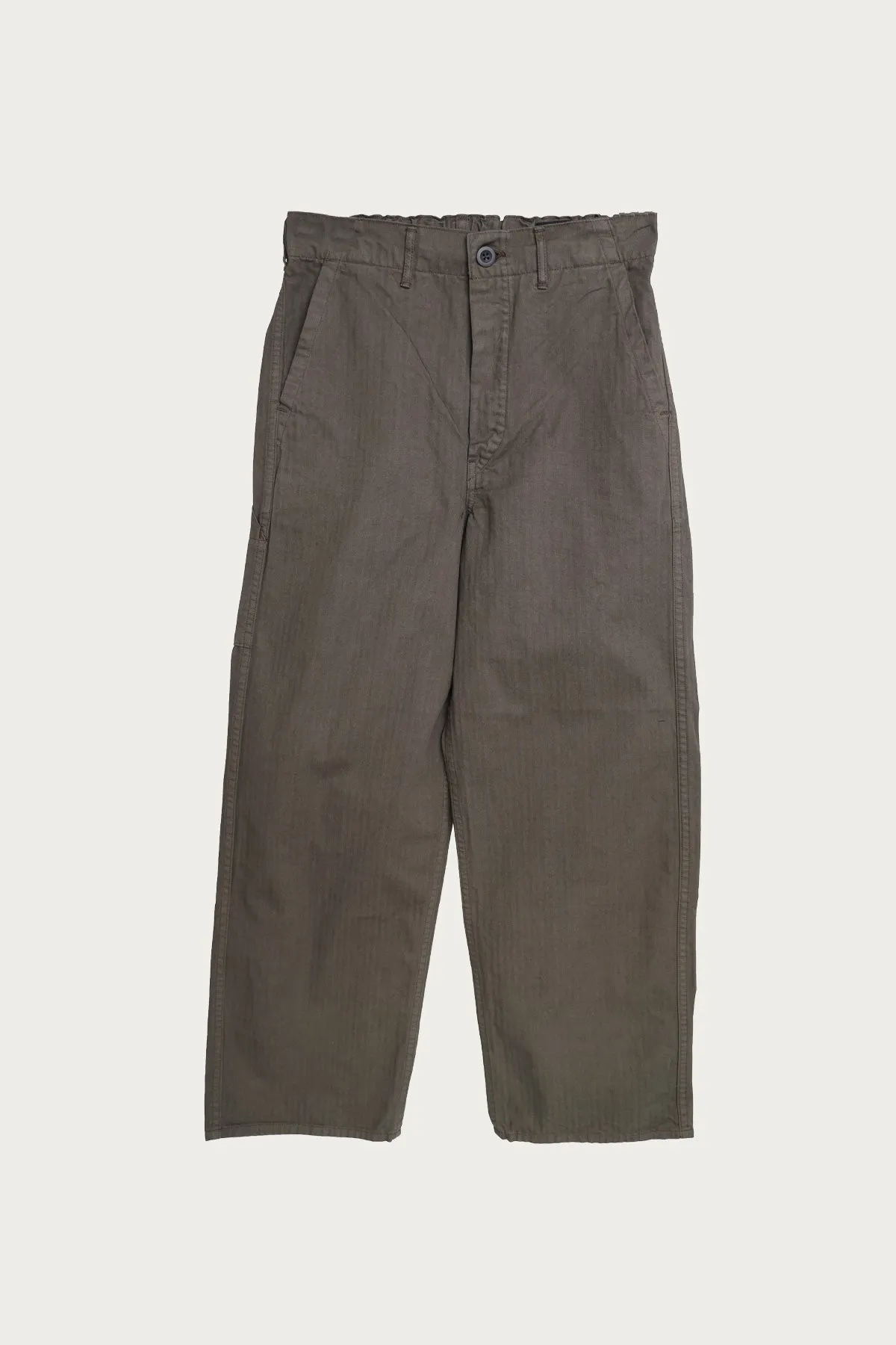 Wide Fit French Work Pants - Coffee Brown