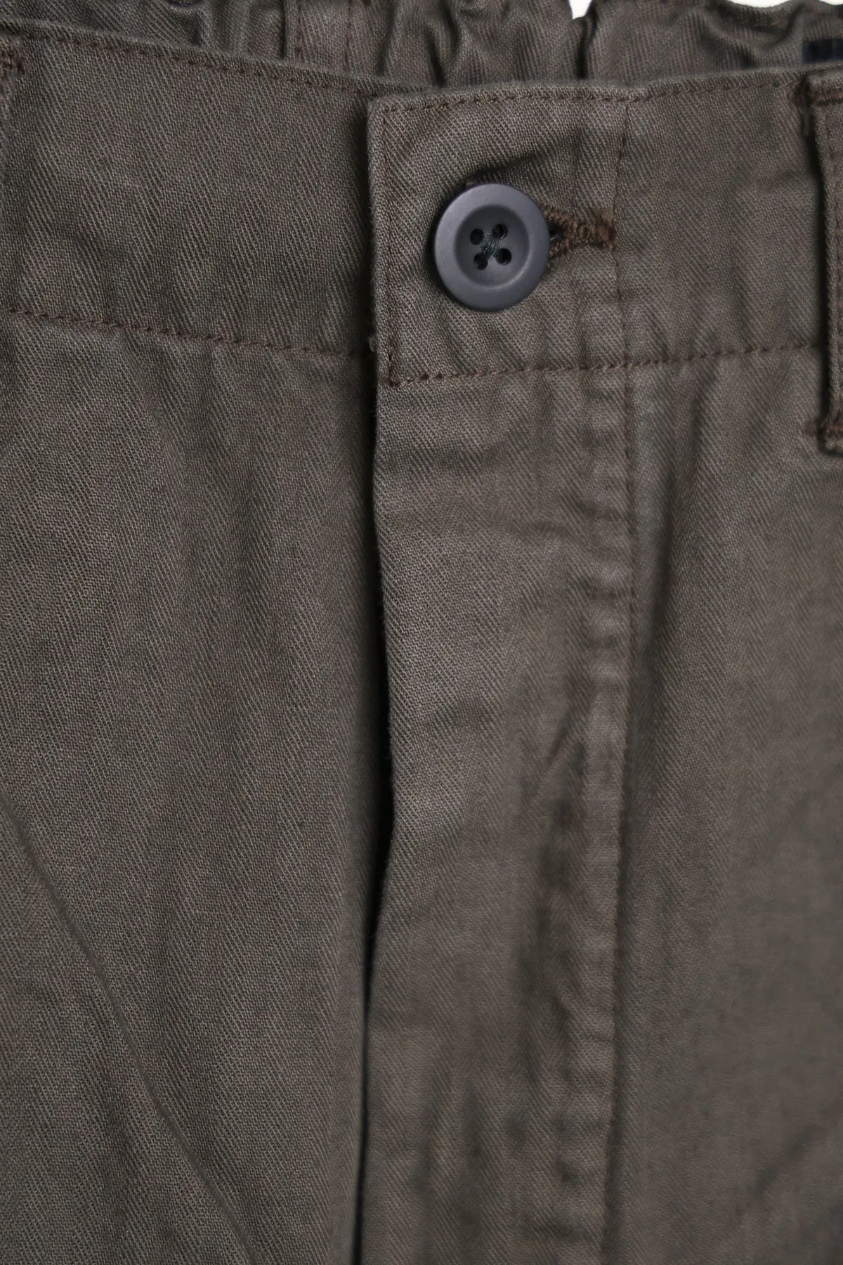 Wide Fit French Work Pants - Coffee Brown